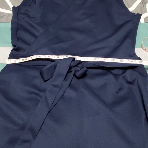 Sleeveless Tie Waist Wide Leg Jumpsuit New! - Picture 8 of 9